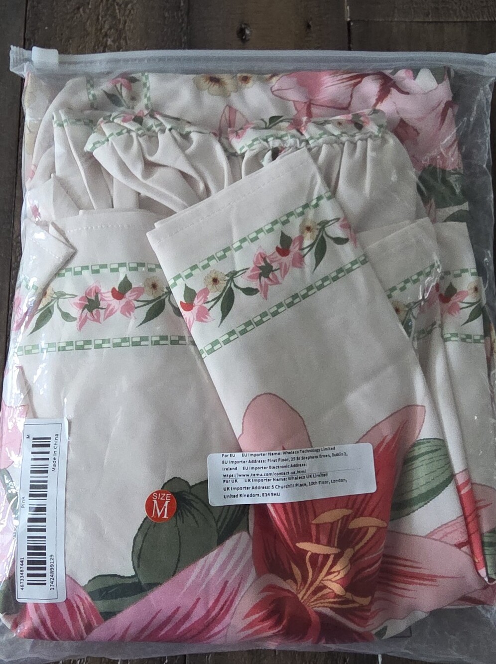Floral Long Sleeve Maxi Dress in Cream and Pink - Picture 13 of 14